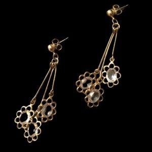 Gold-Tone Earrings ~ Vintage ~